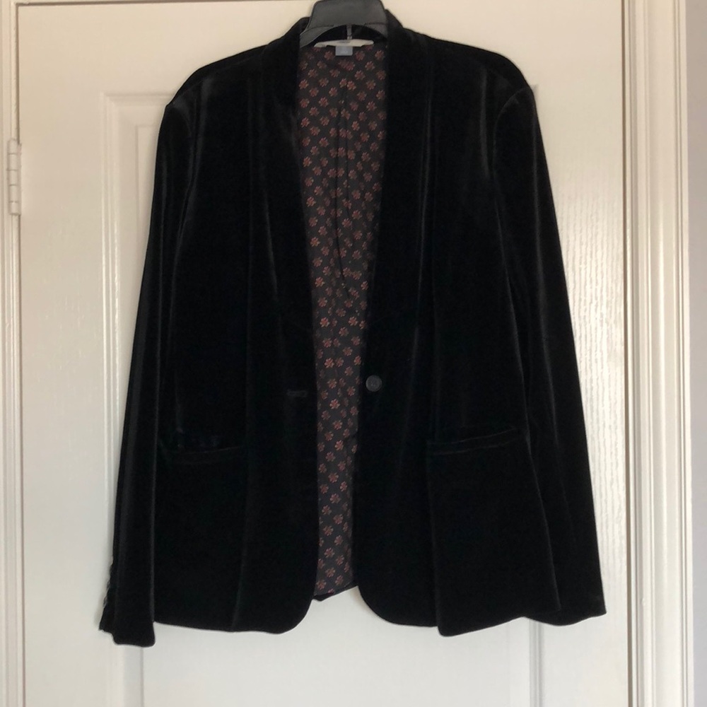 Black Velvet Blazer